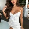Hard To Love Mini Dress White