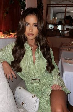 More About Me Mini Dress Pistachio