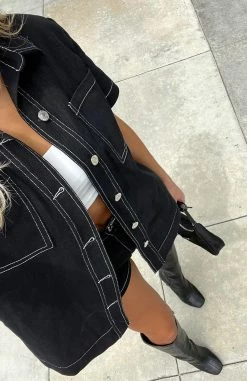 Last Call Denim Shirt Black