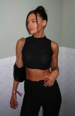 Pushing Through Crop Black